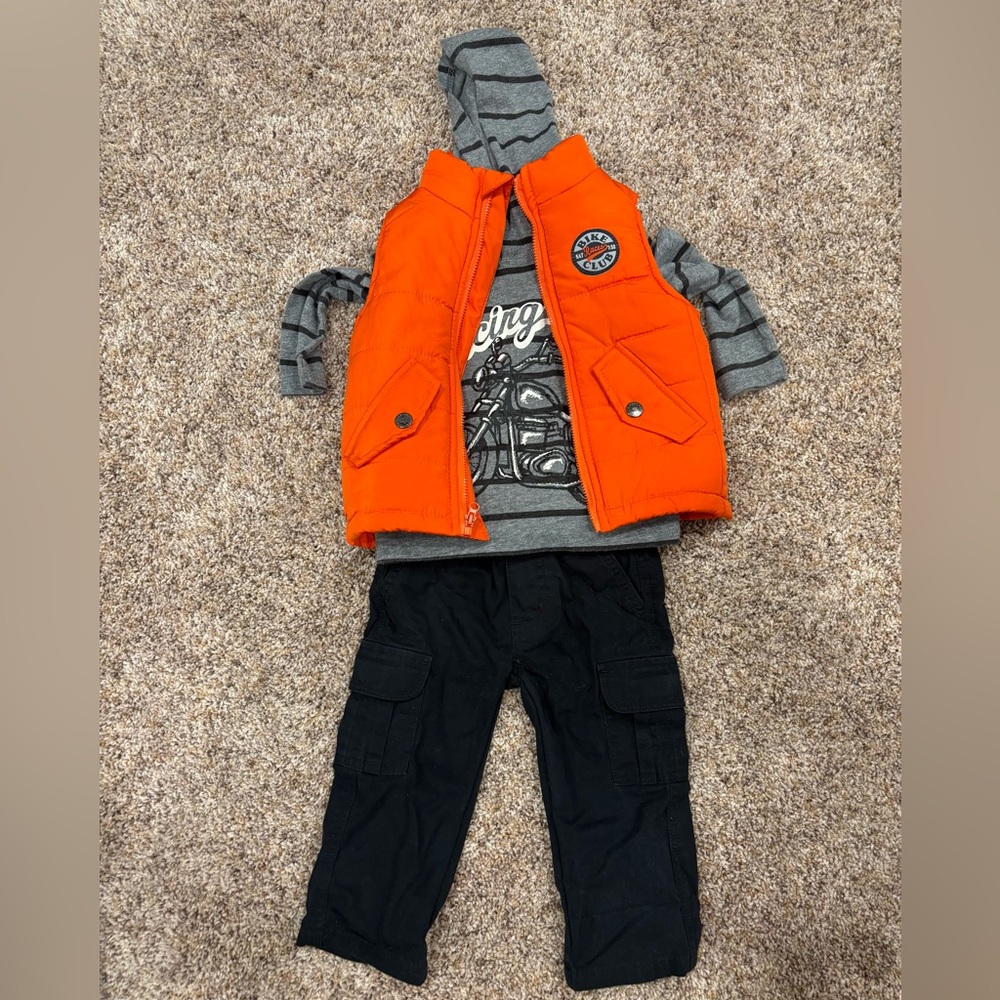 Kids Headquarters Gray and Orange Racing Set - Picture 5 of 6